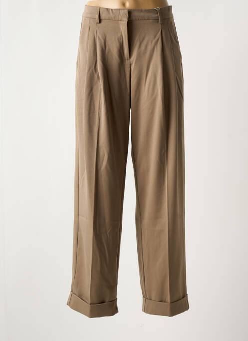 Pantalon droit marron ONLY pour femme