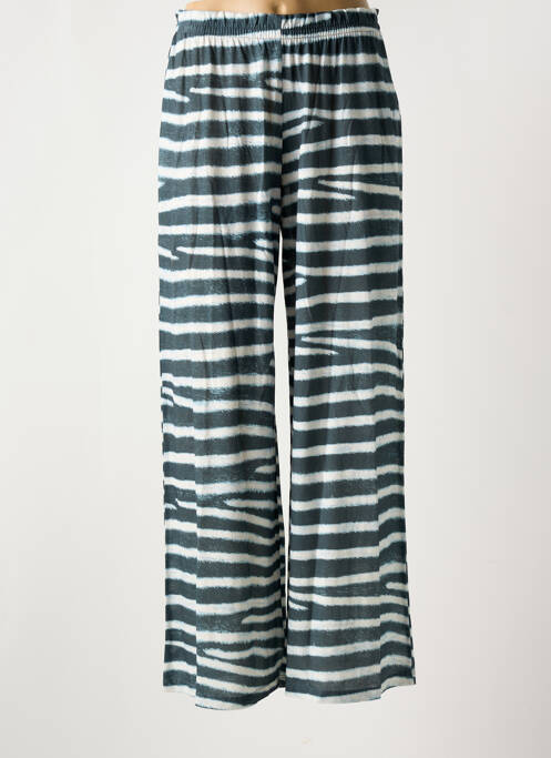 Pantalon large gris MAJESTIC FILATURES pour femme