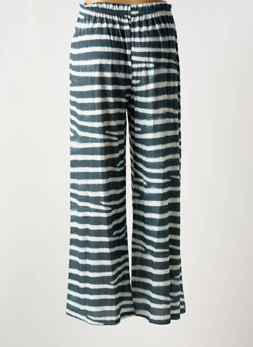 Pantalon large gris MAJESTIC FILATURES pour femme