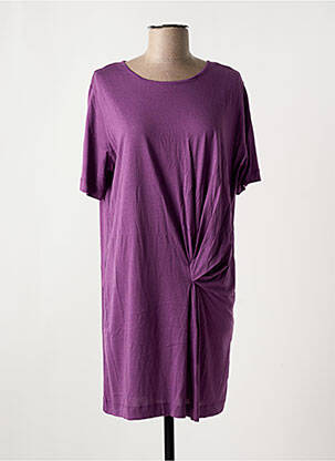 Robe courte manches courtes manches courtes violet SESSUN femme