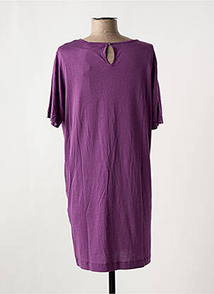 Robe courte manches courtes manches courtes violet SESSUN femme
