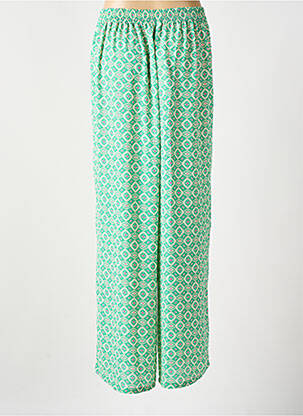 Pantalon large coupe fluide taille normale vert ONLY femme