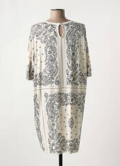 Robe courte beige MAJESTIC FILATURES pour femme seconde vue