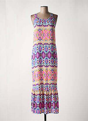 Robe longue rose ONLY pour femme