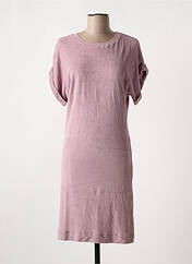 Robe mi-longue violet MAJESTIC FILATURES pour femme seconde vue