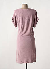 Robe mi-longue violet MAJESTIC FILATURES pour femme seconde vue