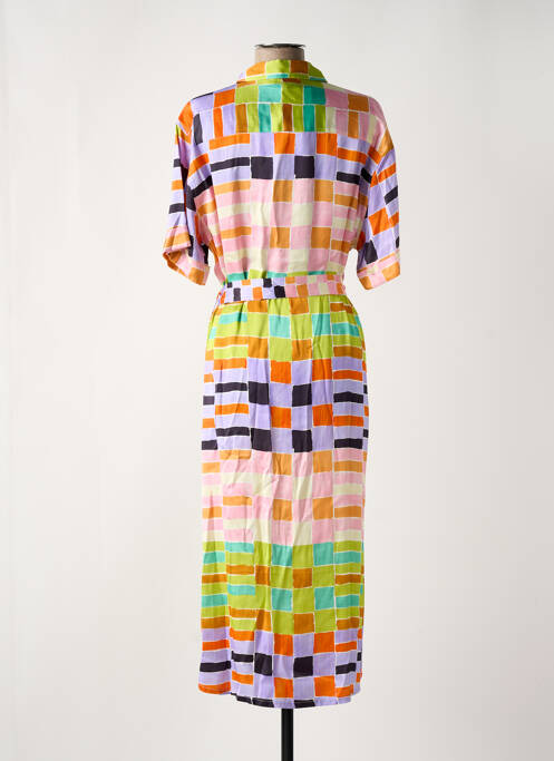 Robe longue manches courtes manches courtes violet FRNCH femme