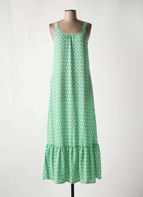 Robe longue vert ONLY pour femme