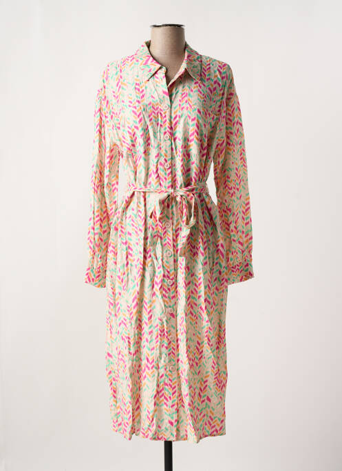 Robe mi-longue rose ONLY pour femme