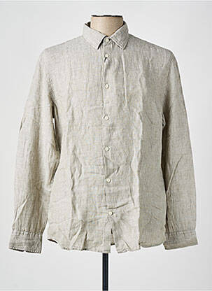 Chemise manches longues coupe droite gris SELECTED homme