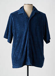 Chemise manches courtes coupe droite bleu JACK & JONES homme