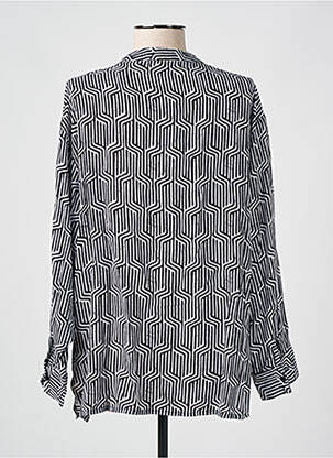 Blouse légère et transparente manches longues noir GENESIS femme