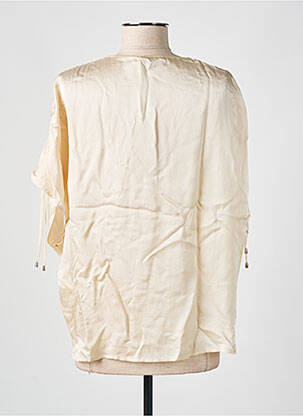 Chemisier fermeture boutonnée sur le devant manches courtes beige SESSUN femme