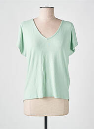 T-shirt coupe droite manches courtes vert ONLY femme