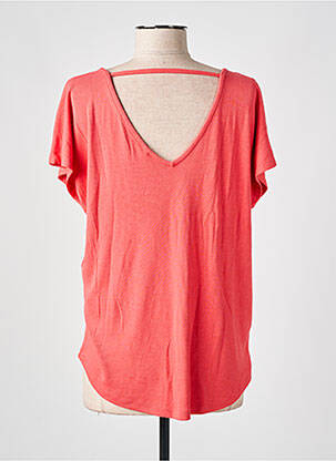T-shirt coupe droite manches courtes rouge ONLY femme