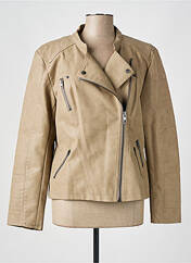 Veste simili cuir beige ONLY pour femme seconde vue