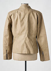 Veste simili cuir beige ONLY pour femme seconde vue