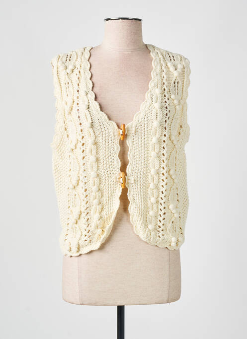 Gilet sans manche beige LOUISE MISHA pour femme