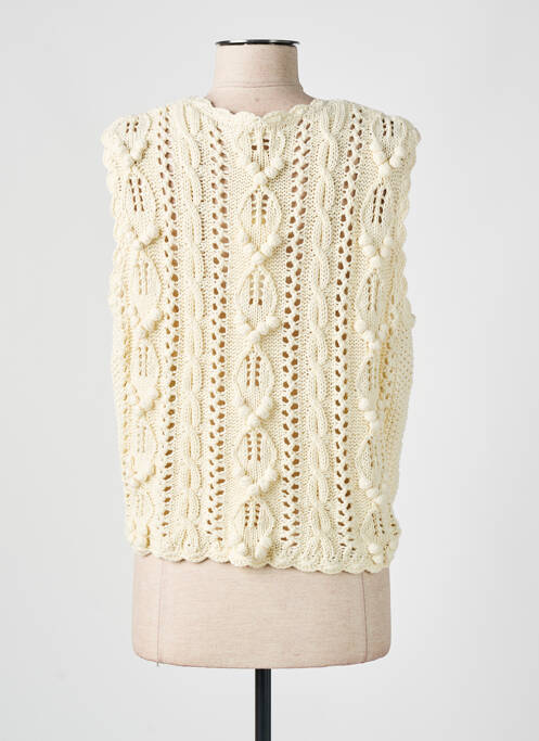 Gilet sans manche beige LOUISE MISHA pour femme