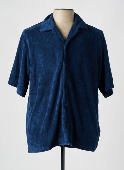 Chemise manches courtes bleu JACK & JONES pour homme