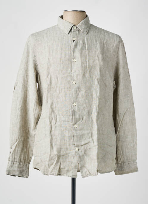 Chemise manches longues gris SELECTED pour homme