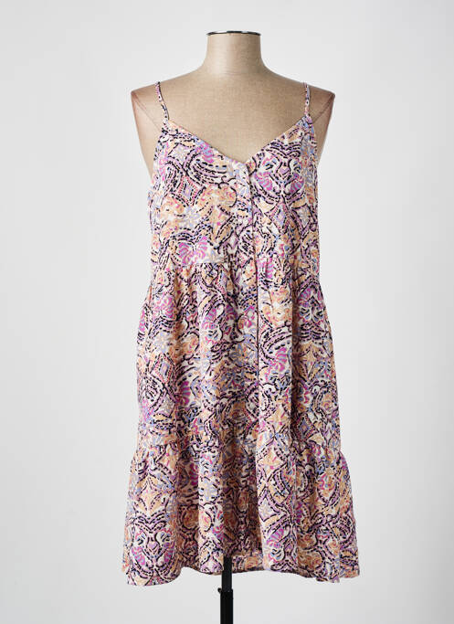 Robe mi-longue violet ONLY pour femme