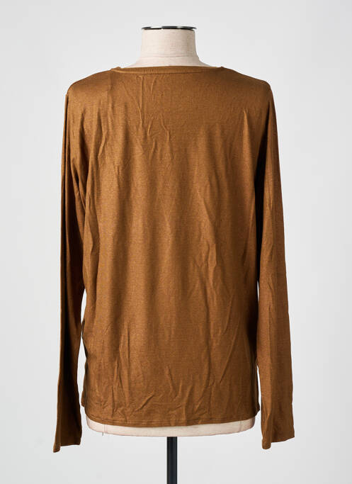 Top marron MAJESTIC FILATURES pour femme