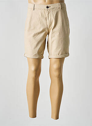 Bermuda coupe droite beige JACK & JONES homme