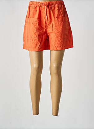 Short coupe droite orange SESSUN femme
