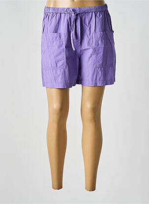 Short coupe droite violet SESSUN femme