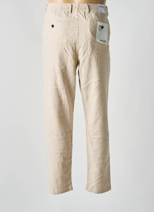 Pantalon chino beige SELECTED homme