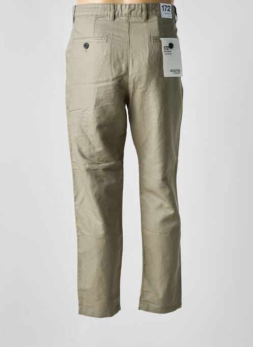 Pantalon droit beige SELECTED pour homme