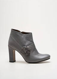 Bottines/boots matière lisse talon de 7 à 9cm gris ROSEMETAL femme