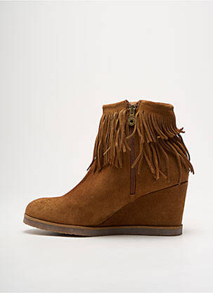 Bottines/boots nubuck talon de 7 à 9cm marron WEEKEND MAXMARA femme