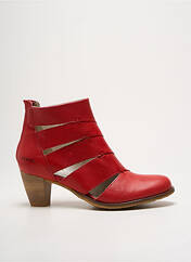 Bottines/Boots rouge DKODE pour femme seconde vue