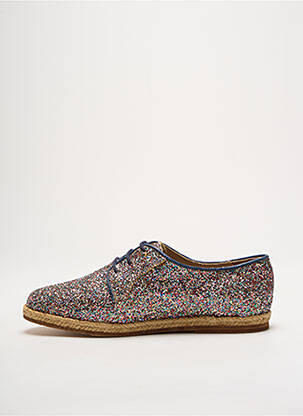 Derbies bout rond talon plat jusqu'à 3cm bleu BOBBIES femme