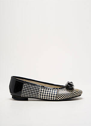 Ballerines matière lisse talon plat jusqu'à 3cm noir COULEUR POURPRE femme