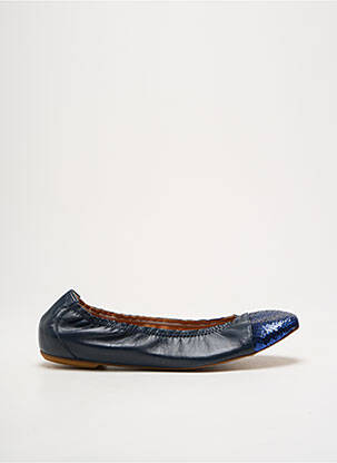 Ballerines tissage satiné talon plat jusqu'à 3cm bleu PEDRO MIRALLES femme