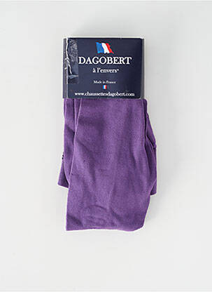 Collants violet DAGOBERT A L'ENVERS pour femme