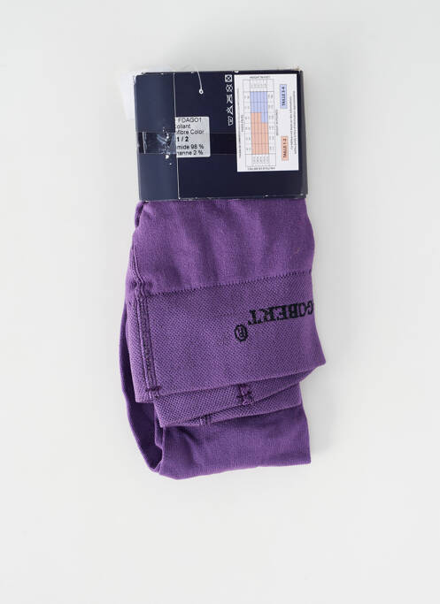 Collants violet DAGOBERT A L'ENVERS pour femme