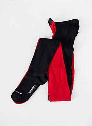 Collants stretch rouge DAGOBERT A L'ENVERS femme