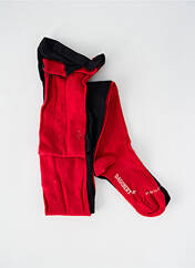 Collants rouge DAGOBERT A L'ENVERS pour femme seconde vue