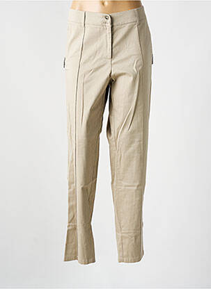 Pantalon chino tissage popeline taille normale beige DIANA GALLESI femme
