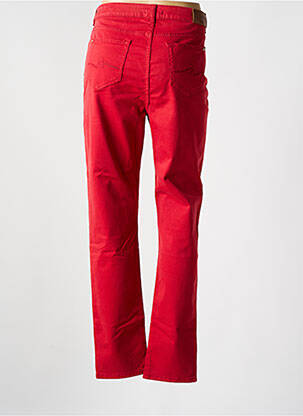 Jeans coupe slim stretch taille normale rouge VOTRE NOM femme