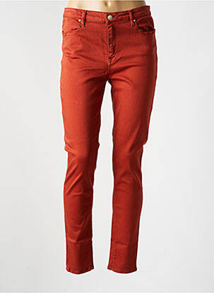 Jeans coupe slim stretch taille normale orange VOTRE NOM femme