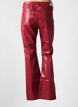 Pantalon flare stretch taille normale rouge LAUREN VIDAL femme