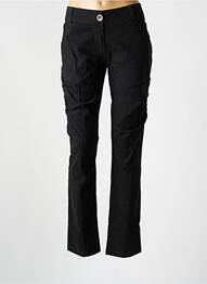 Pantalon chino tissage popeline taille normale noir LOLA ESPELETA femme