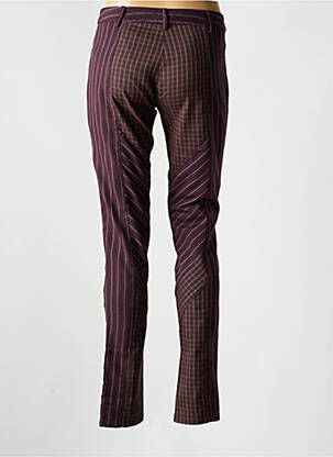 Pantalon slim taille normale taille normale rouge MAIS IL EST OU LE SOLEIL femme