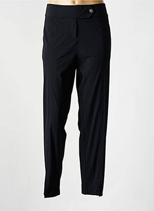 Pantalon droit stretch taille normale noir 3322 femme
