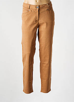 Jeans coupe slim stretch taille normale marron MAT DE MISAINE femme